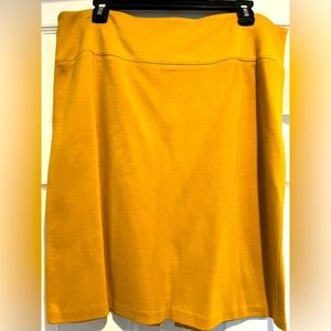 NWT INC International Concepts Mustard Yellow Pencil Skirt Size 16